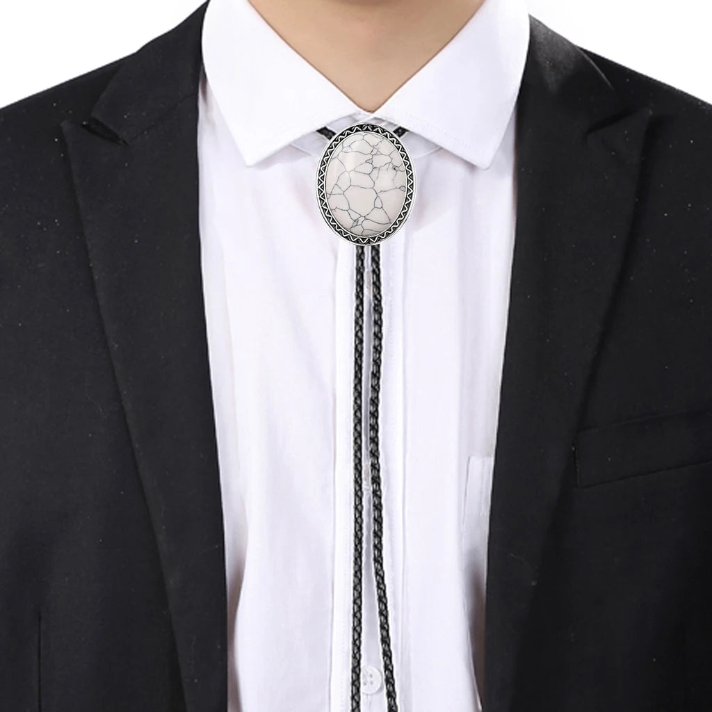 Natural Stone Bolo Tie