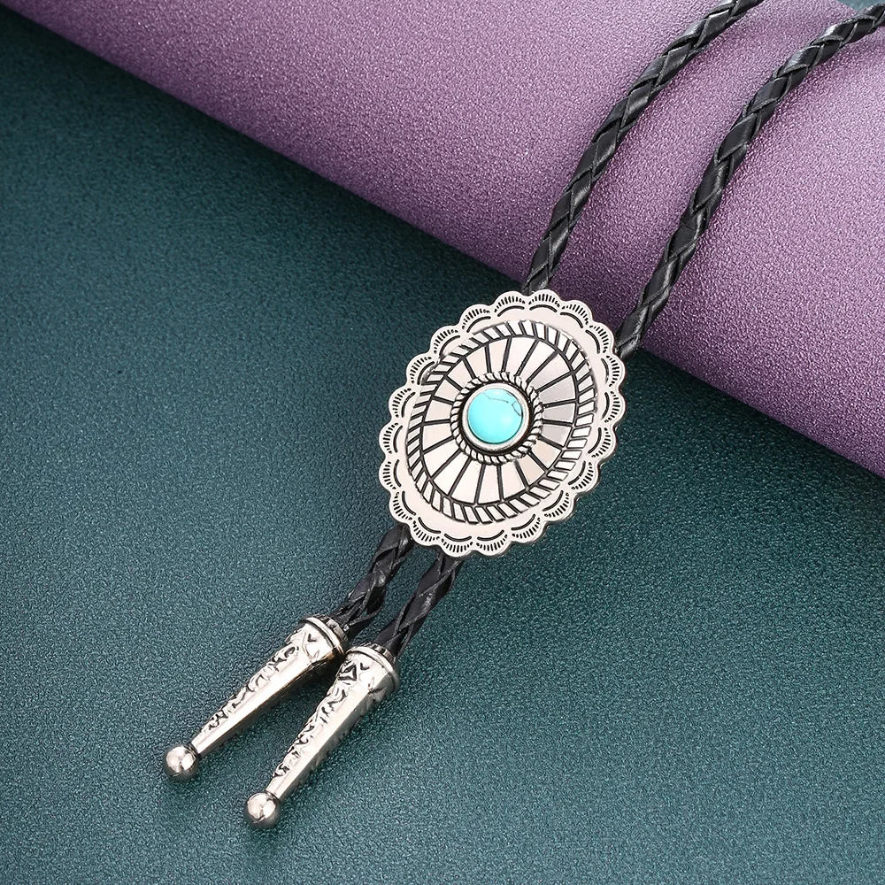 Turquoise Agate Bolo Tie