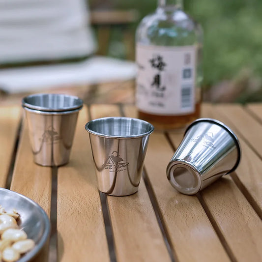 4 pcs Stainless Steel Camp Cups