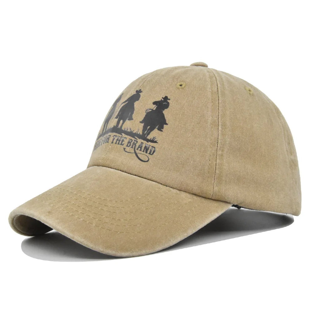 Faded-Look Yellowstone Curved Brim Baseball Cap