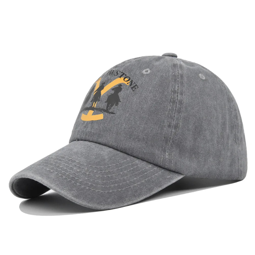 Faded-Look Yellowstone Curved Brim Baseball Cap