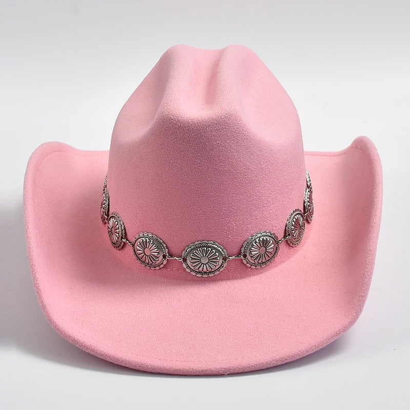 Cowboy Hat with Concho Hat Band