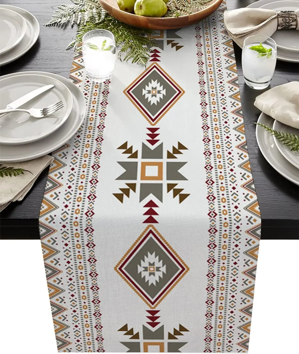 Southwestern Linen Table Runner