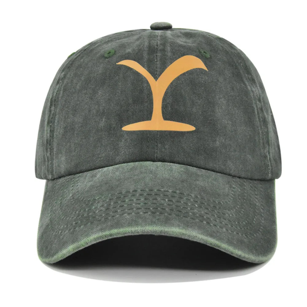 Faded-Look Yellowstone Curved Brim Baseball Cap