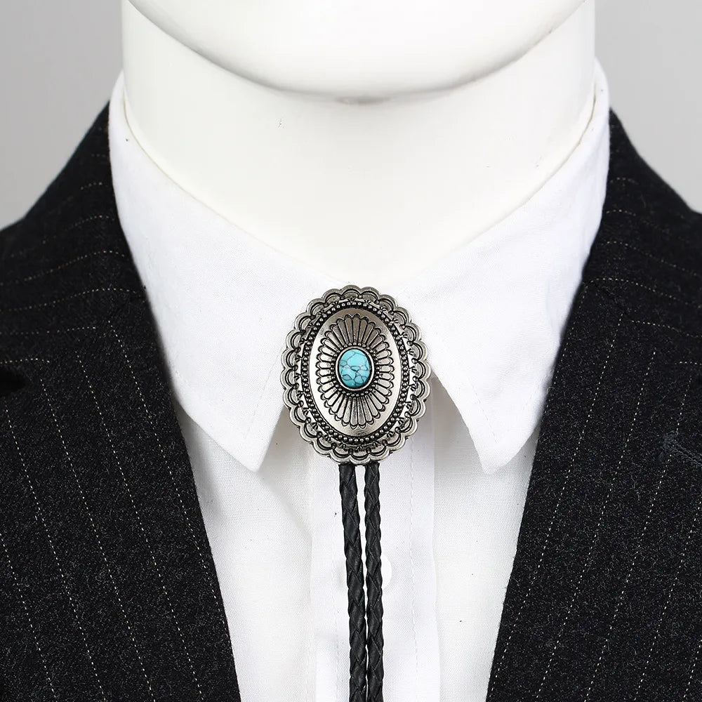 Turquoise Agate Bolo Tie