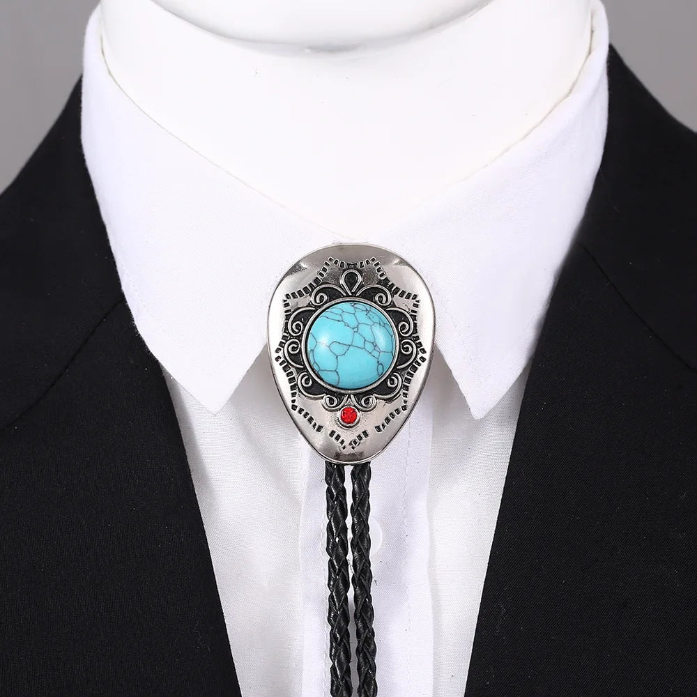 Turquoise Agate Bolo Tie