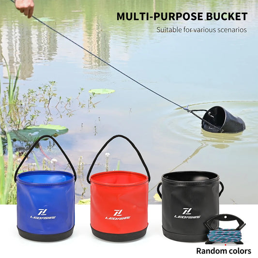 Round Fold Live Fish Bucket