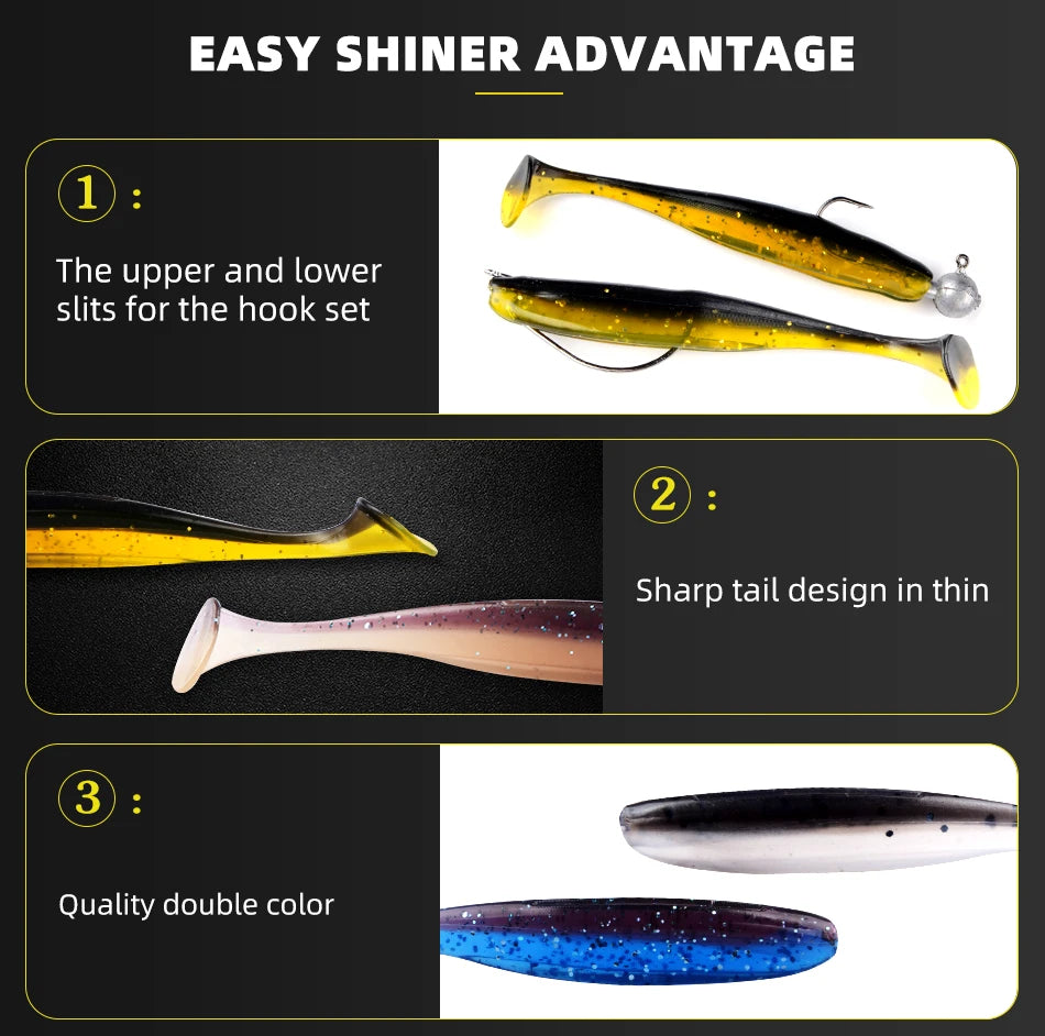 MEREDITH Easy Shiner Fishing Lures - 50 mm/65 mm/75 mm/100 mm