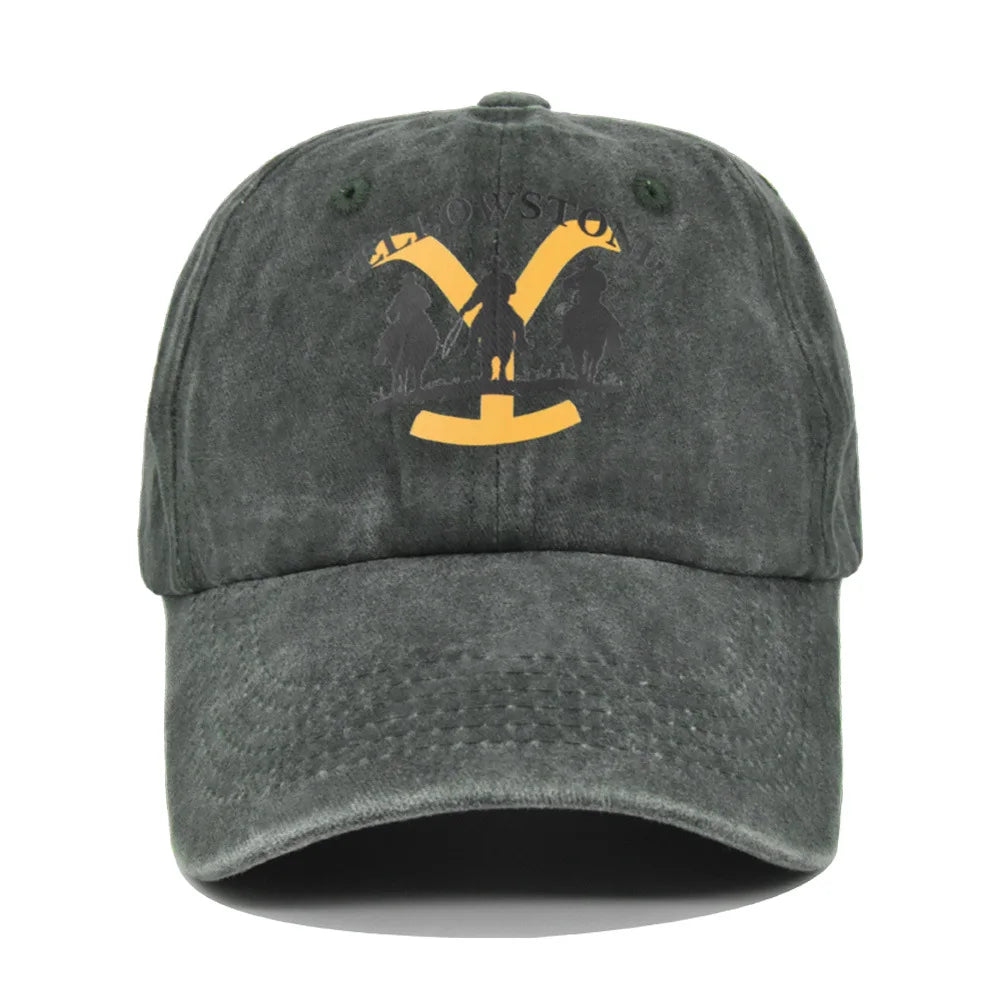 Faded-Look Yellowstone Curved Brim Baseball Cap