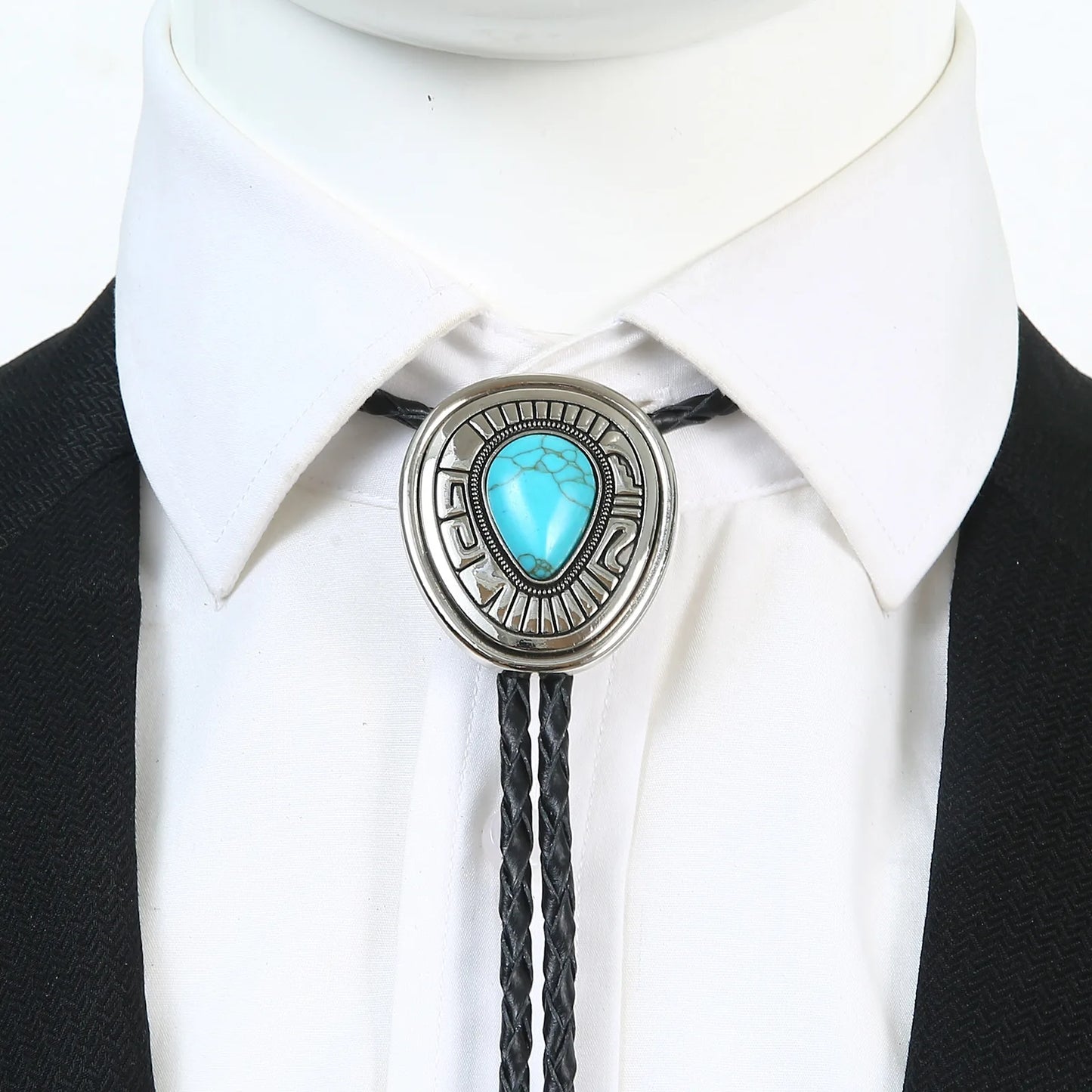 Turquoise Agate Bolo Tie