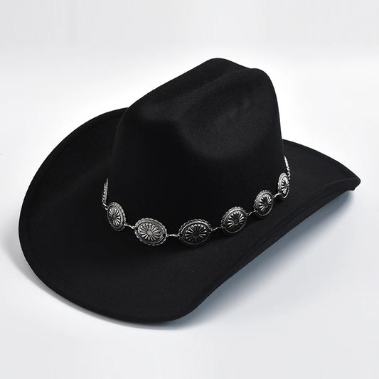 Cowboy Hat with Concho Hat Band