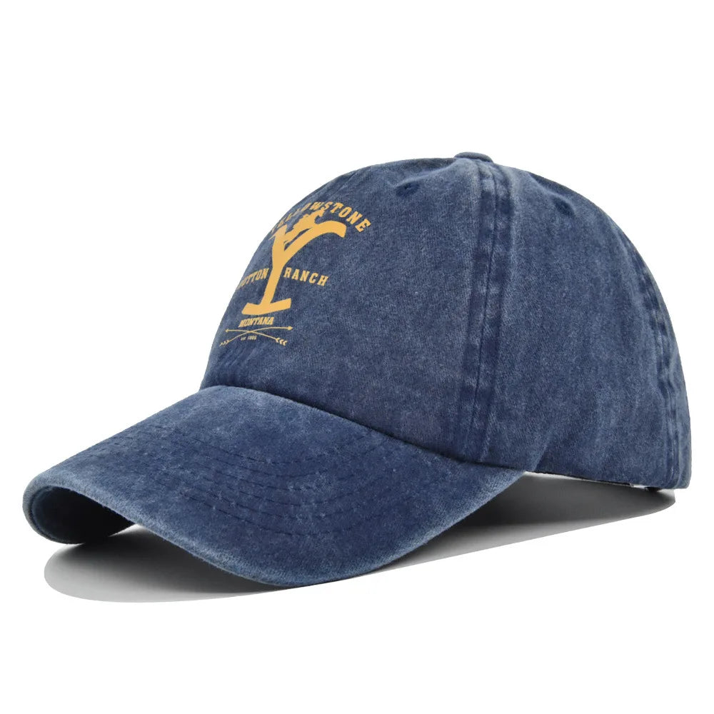 Faded-Look Yellowstone Curved Brim Baseball Cap