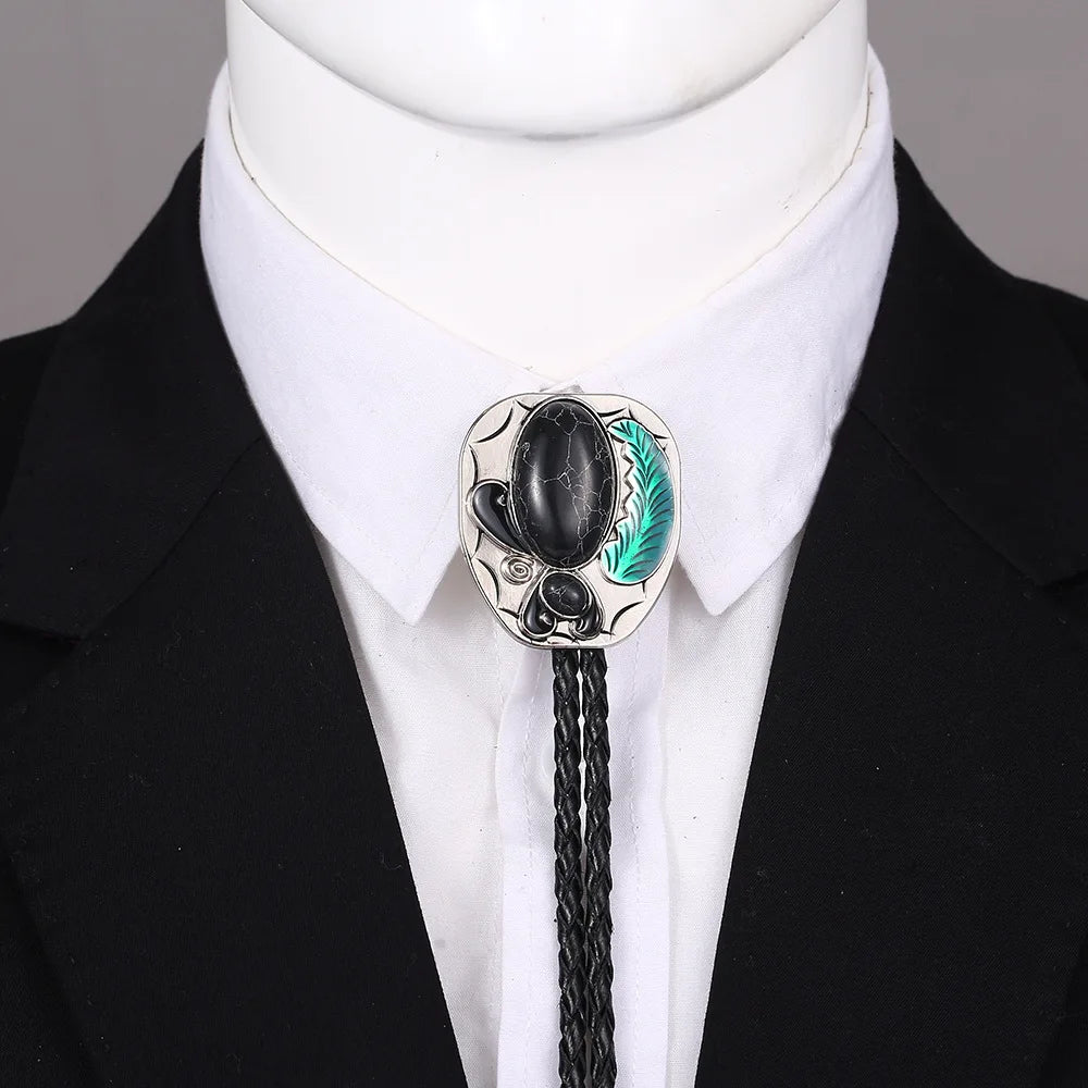 Turquoise Agate Bolo Tie