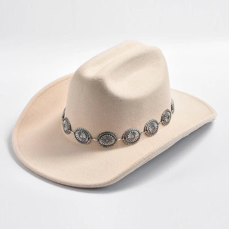 Cowboy Hat with Concho Hat Band