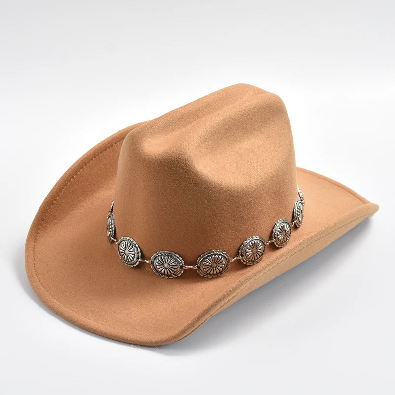 Cowboy Hat with Concho Hat Band