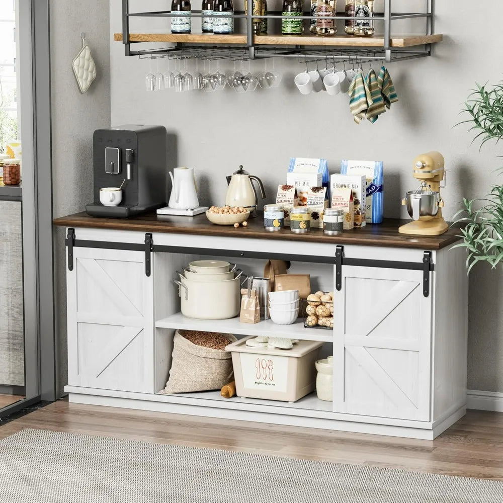 Farmhouse Sideboard/Buffet Cabinet