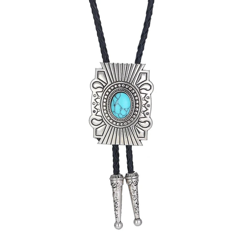 Turquoise Agate Bolo Tie