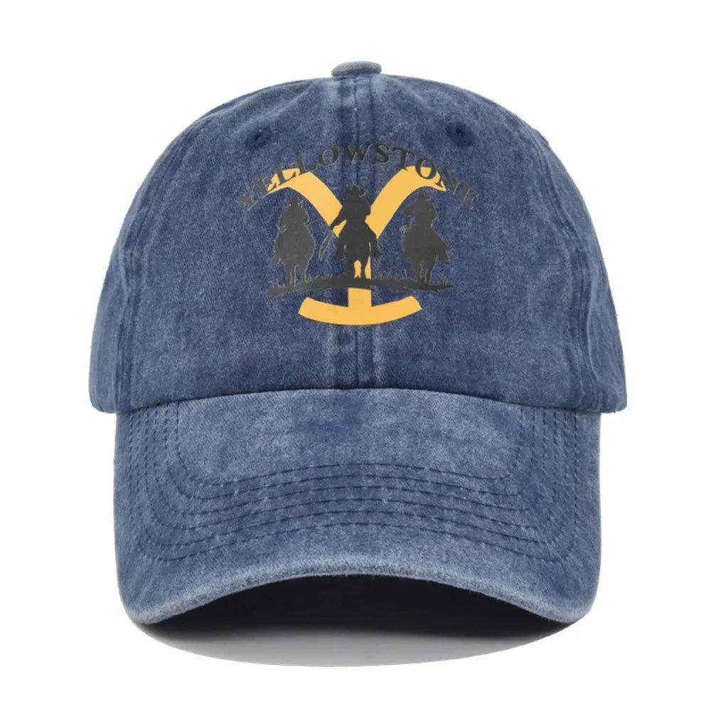 Faded-Look Yellowstone Curved Brim Baseball Cap