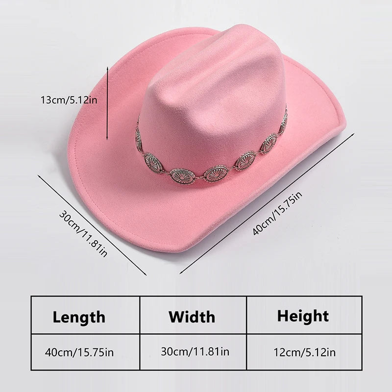 Cowboy Hat with Concho Hat Band