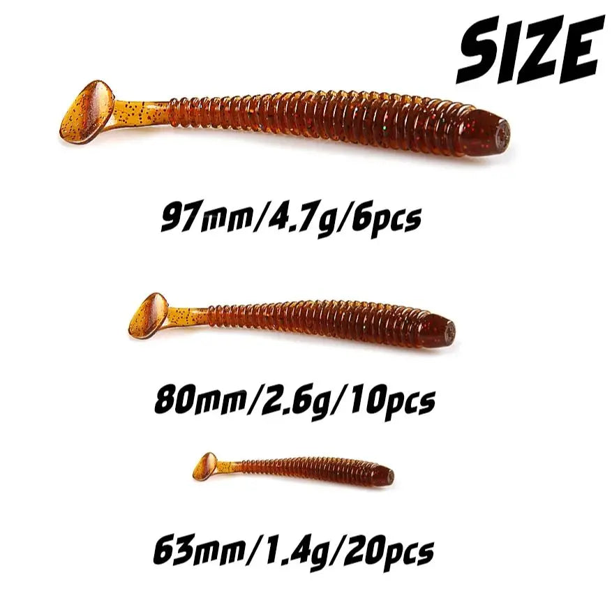 SuperContinent Shad Fishing Lure - 20 pcs/10 pcs/6 pcs