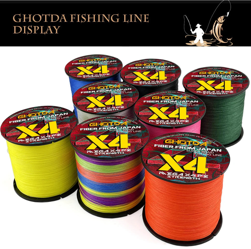 PE Braided Fishing Line -  10 lb to 80 lb