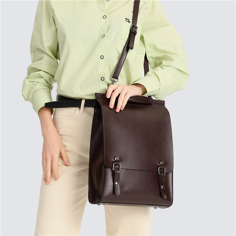 Genuine Leather Backpack/Shoulder Bag