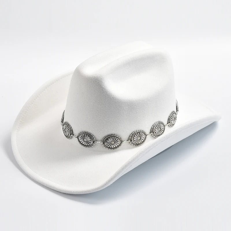 Cowboy Hat with Concho Hat Band