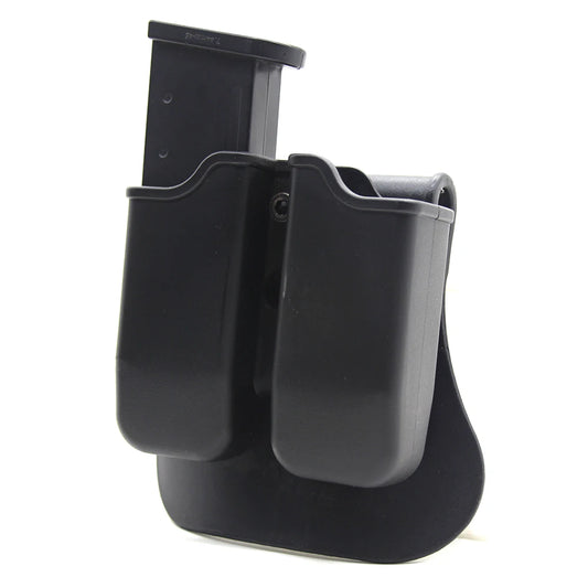 Tactical Double Magazine Carrier for Glock 17 19,Beretta M9 92,9 mm .40 Cal