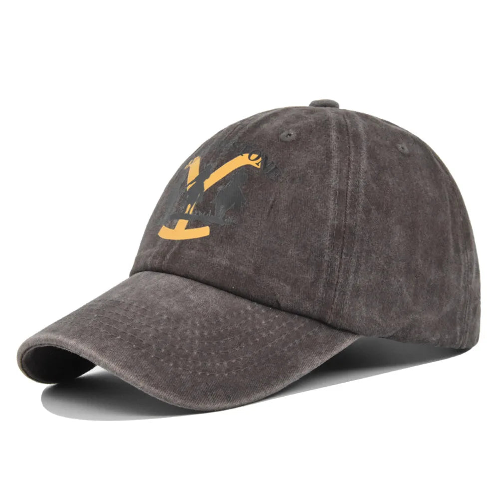 Faded-Look Yellowstone Curved Brim Baseball Cap