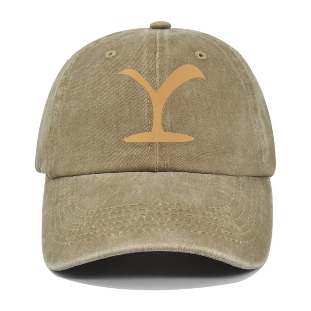 Faded-Look Yellowstone Curved Brim Baseball Cap