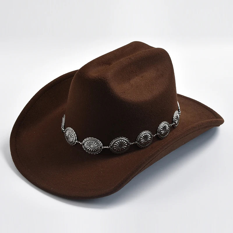 Cowboy Hat with Concho Hat Band