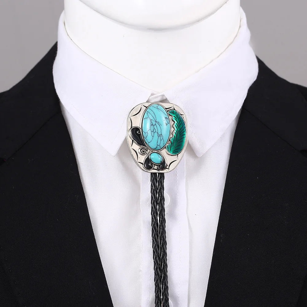 Turquoise Agate Bolo Tie