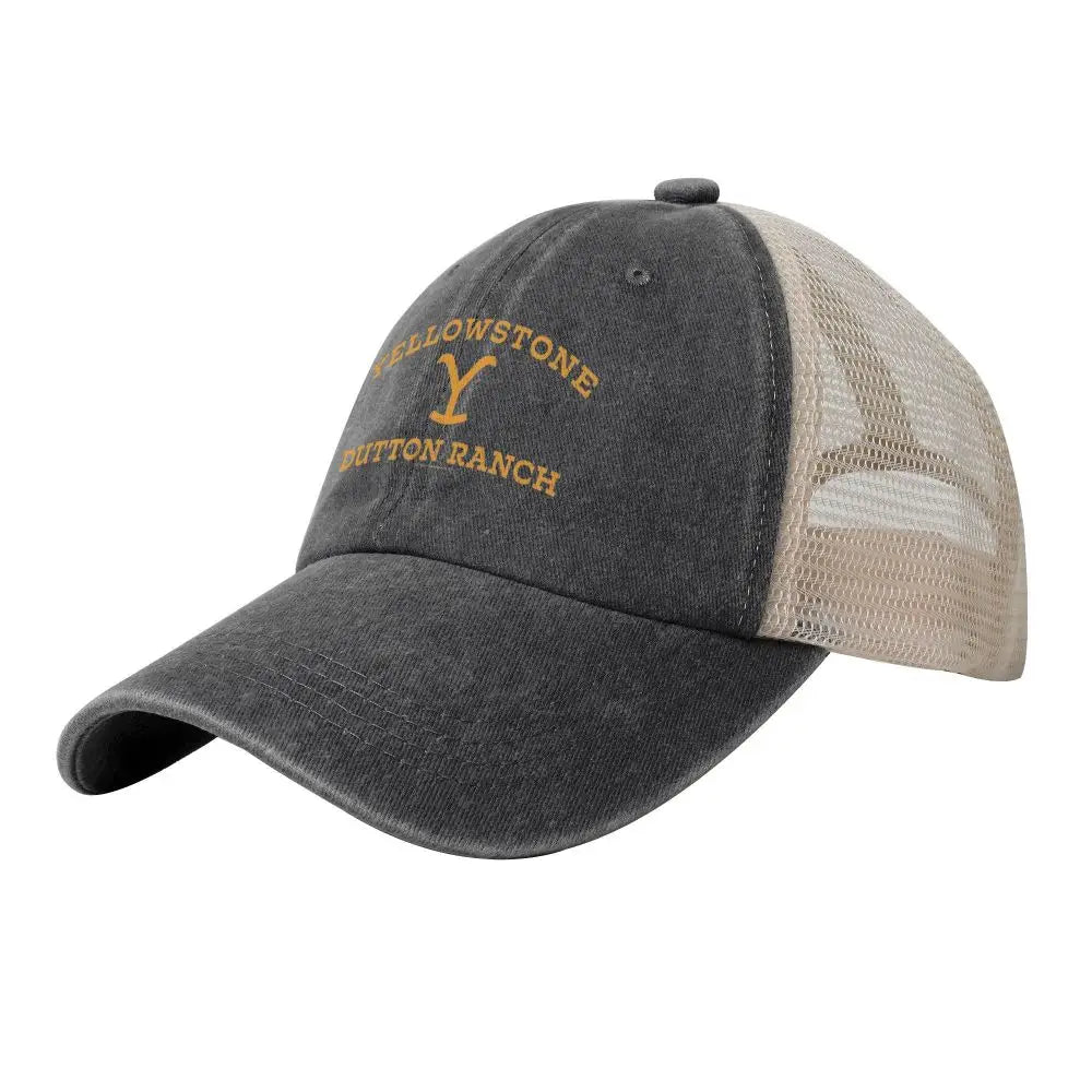 Yellowstone Dutton Ranch Denim and Mesh Baseball Cap