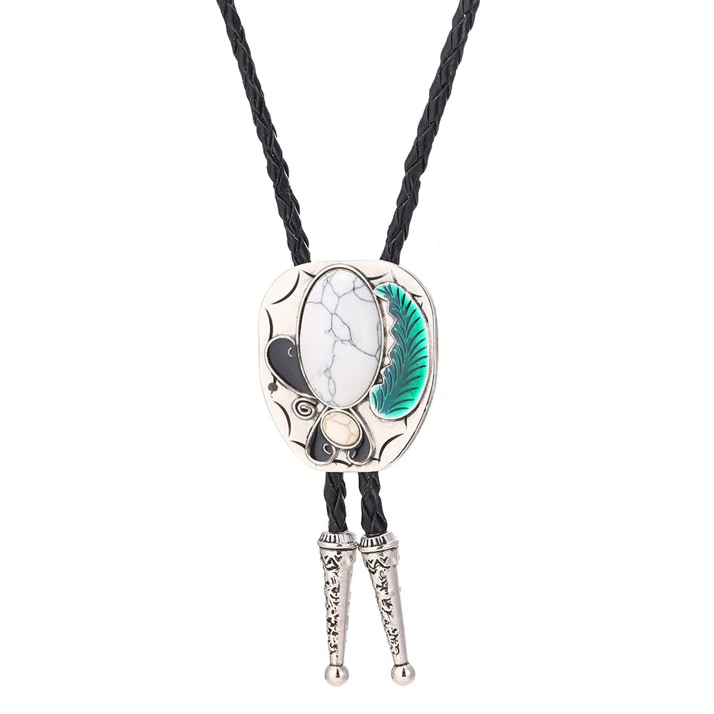 Turquoise Agate Bolo Tie