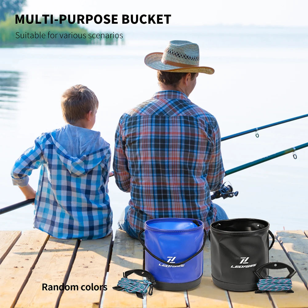 Round Fold Live Fish Bucket