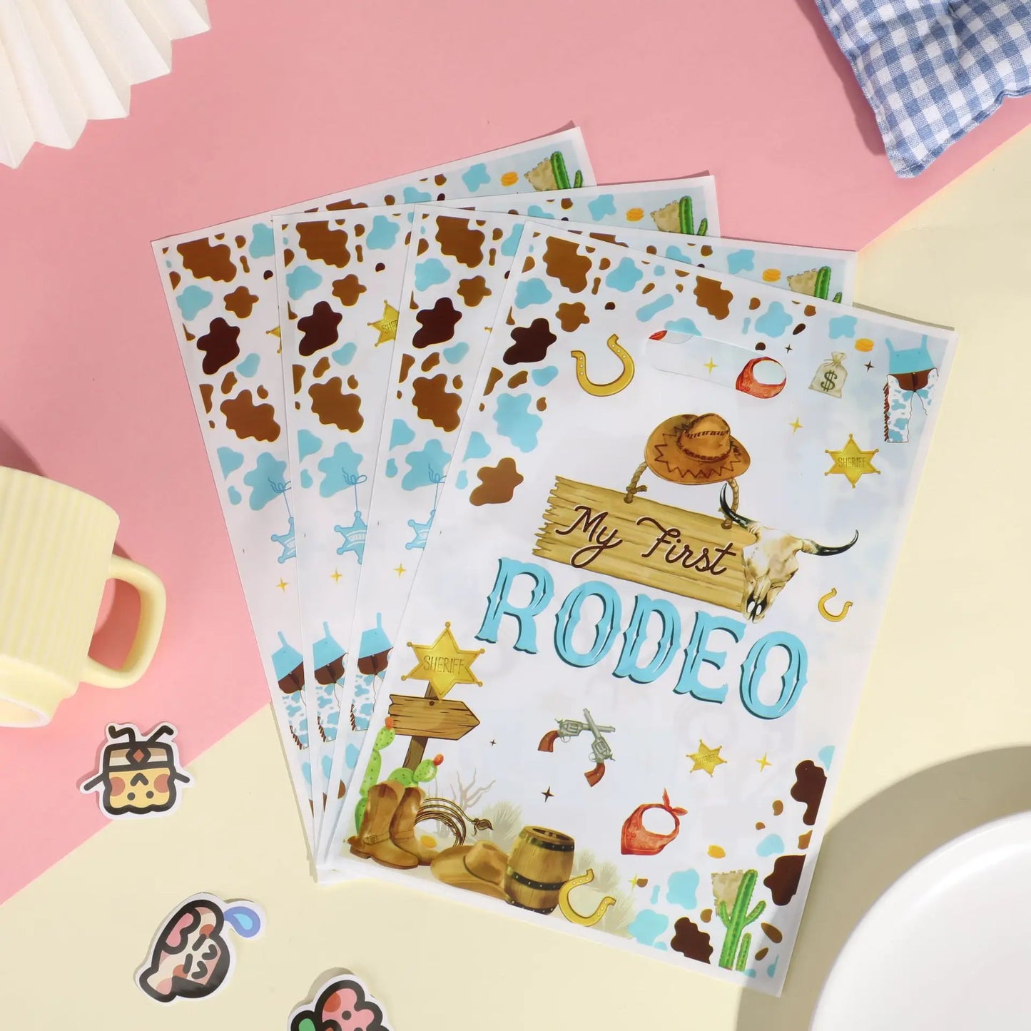 50 Pcs Cowboy Theme Gift Bags