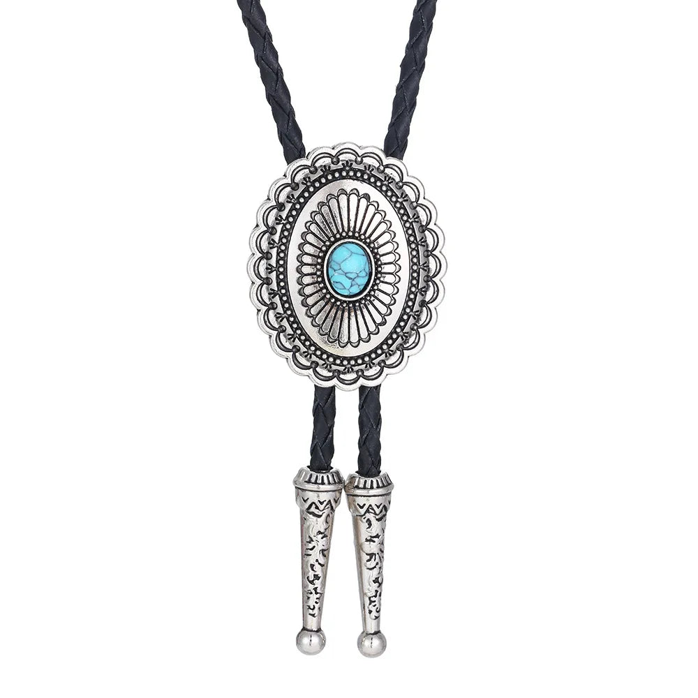 Turquoise Agate Bolo Tie