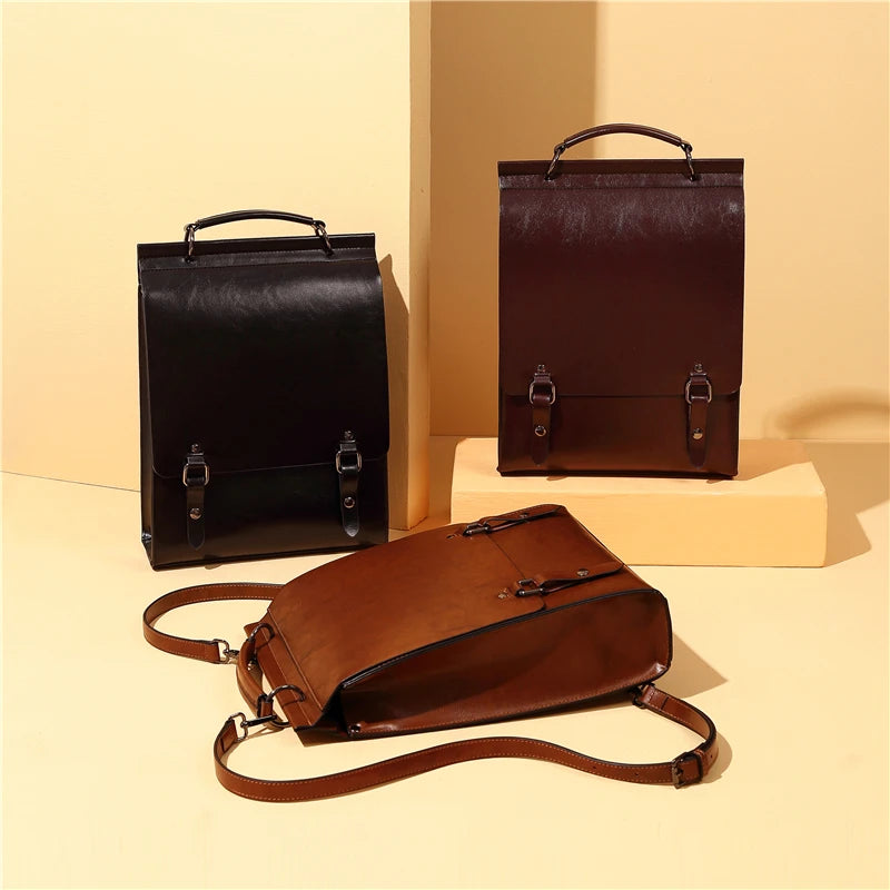 Genuine Leather Backpack/Shoulder Bag