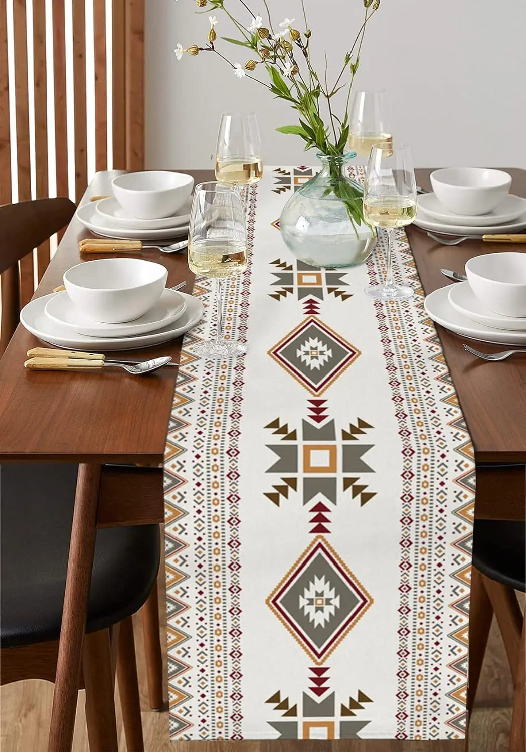 Southwestern Linen Table Runner