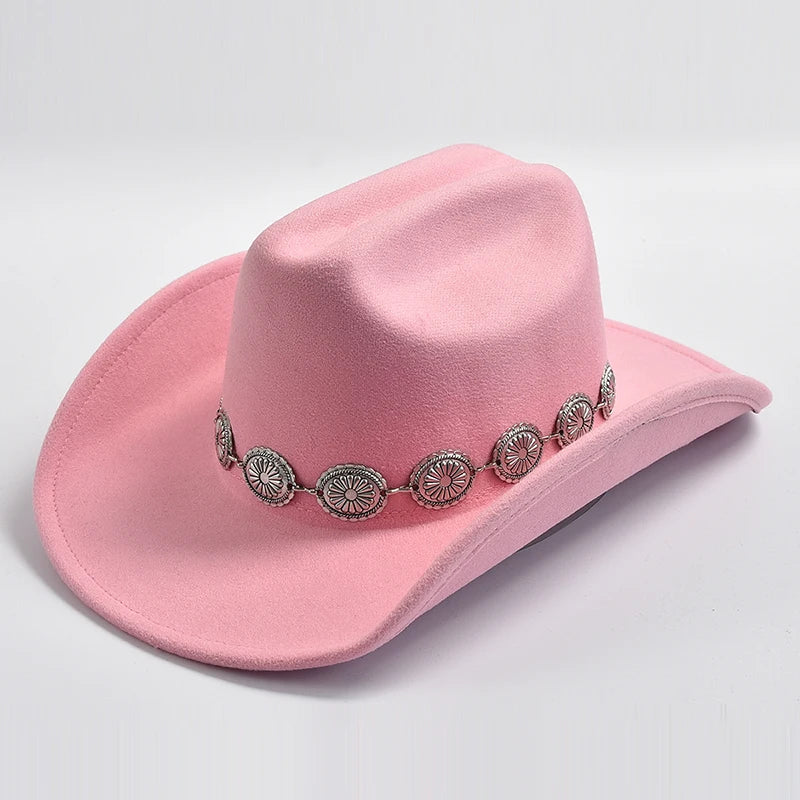 Cowboy Hat with Concho Hat Band