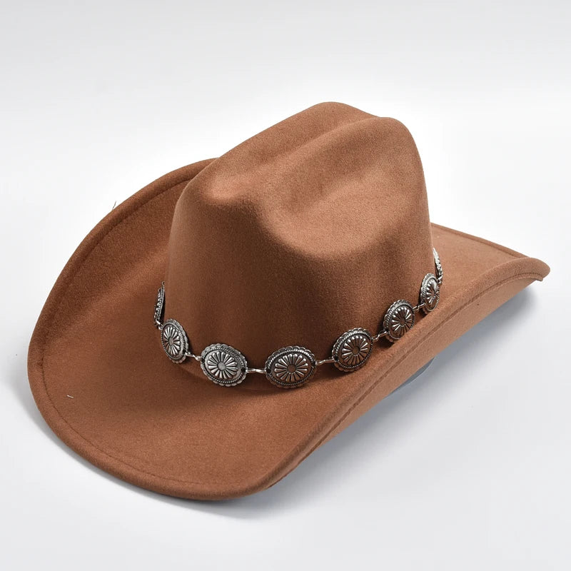 Cowboy Hat with Concho Hat Band